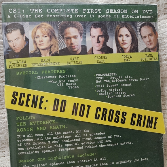 CSI Crime Scene Investigation Season 1 BRAND NEW SEALED 6-DVD SET 17+Hours - Picture 3 of 8